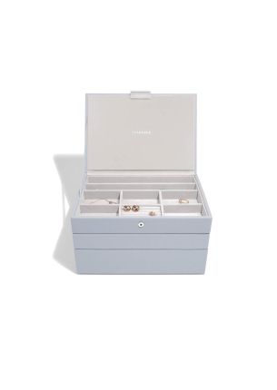 Pudełko na biżuterię potrójne (lawendowe) Classic Stackers