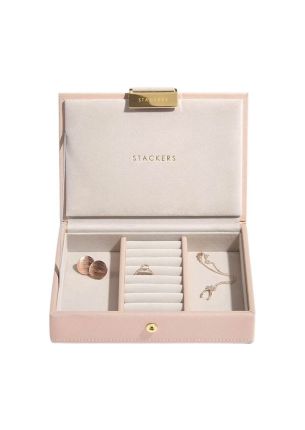 Pudełko na biżuterię z pokrywką (różowe) Mini Stackers