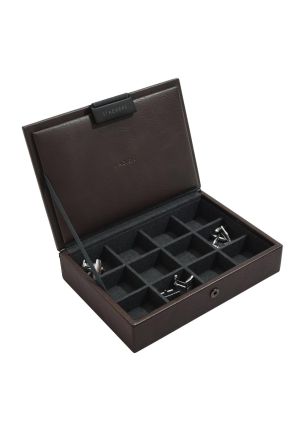 Pudełko na spinki do mankietów (brązowe) Mini Stackers