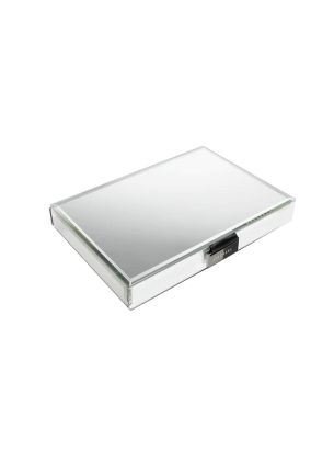 Pudełko na biżuterię z pokrywką pojedyncze (lustrzane) Glass Classic Stackers