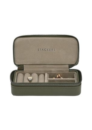 Pudełko podróżne na biżuterię M (khaki) Travel Stackers