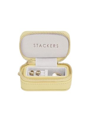 Pudełko podróżne na biżuterię S (żółte) Travel Stackers