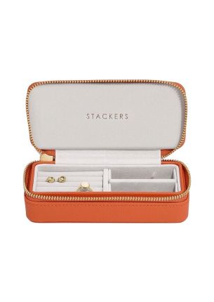 Pudełko podróżne na biżuterię M (pomarańczowe) Travel Stackers