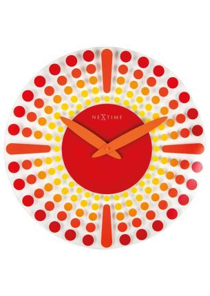 Zegar ścienny (czerwony) Dreamtime Nextime