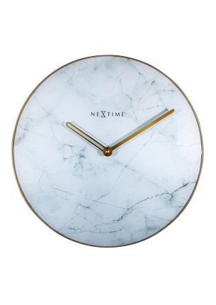 Zegar ścienny (jasny) Marble Nextime