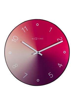 Zegar ścienny (czerwony) Gradient Nextime