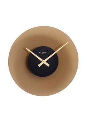 Zegar ścienny (brązowy) Float Nextime