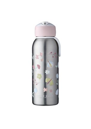 Butelka termiczna (350 ml) Flowers & butterflies Flip-up Campus Mepal
