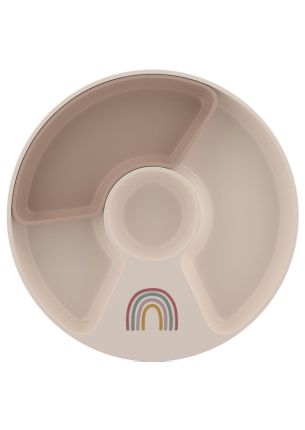 Talerzyk dziecięcy dzielony Mio Sunshine & Rainbow Mepal