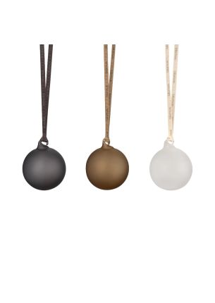 Zestaw 6 bombek (smoke/coffee/clear) Juhla Blomus