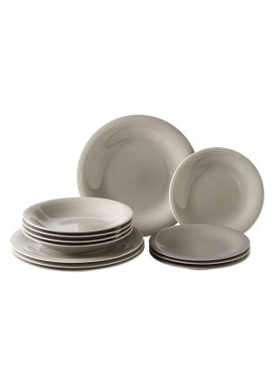 Zestaw talerzy (12 el.) Color Loop Stone Villeroy & Boch