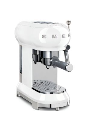 Ekspres do kawy kolbowy (biały) 50's Style SMEG