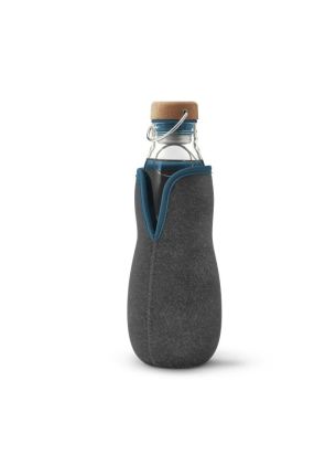Butelka na wodę szklana w pokrowcu (morska) Eau Good Black+Blum