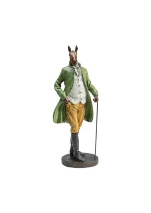 Figurka dekoracyjna (18 x 44 cm) Sir Horse Standing Kare Design