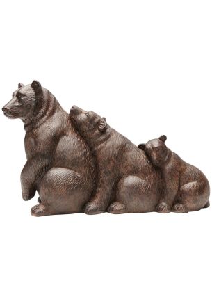 Figura dekoracyjna Relaxed Bear Family (32 x 20 cm) Kare Design