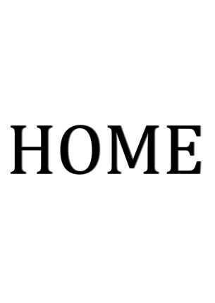 Napis dekoracyjny HOME osobne litery (czarny) DekoSign