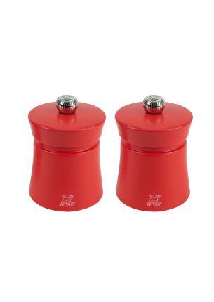Zestaw 2 młynków do soli i pieprzu Baya Duo (8 cm, czerwony) Peugeot