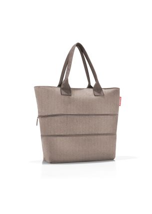 Torba rozkładana Shopper e1 Herringbone mokka Reisenthel