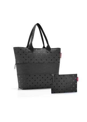 Zestaw prezentowy torba Shopper + szaszetka Glossy dots black Reisenthel