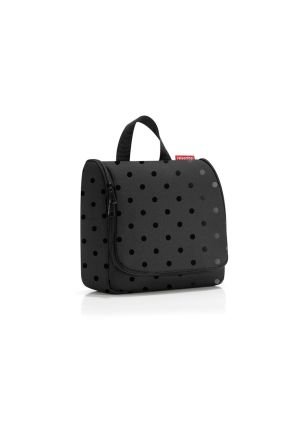Kosmetyczka Toiletbag Glossy dots black Reisenthel
