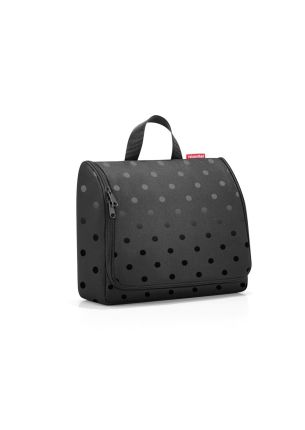 Kosmetyczka XL Toiletbag Glossy dots black Reisenthel