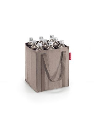 Torba na butelki Bottlebag Herringbone mokka Reisenthel