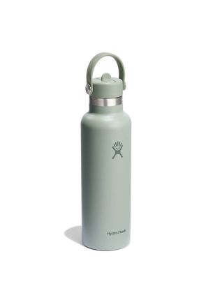 Butelka termiczna (621 ml) Standard Mouth Flex Straw Cap Agave Hydro Flask