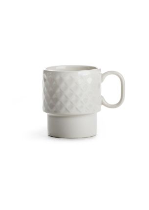 Filiżanka ceramiczna z uchem (biała) Coffee Sagaform