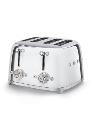 Toster na 4 kromki osobno (chrom) 50's Style SMEG