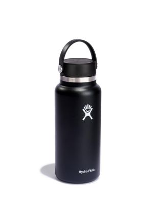 Butelka termiczna (czarna) Wide Mouth Flex Cap Hydro Flask