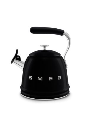 Czajnik z gwizdkiem 2,3 l (czarny) 50's Style Smeg