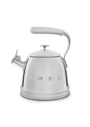 Czajnik z gwizdkiem 2,3 l (srebrny) 50's Style Smeg
