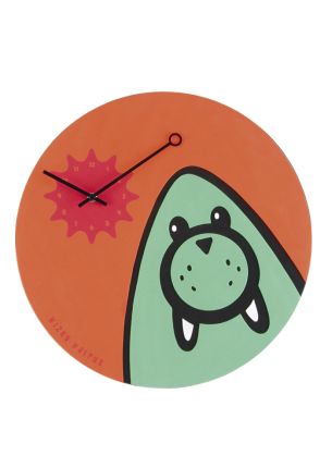 Zegar ścienny Wizky Walrus (pomarańczowy) Nextime