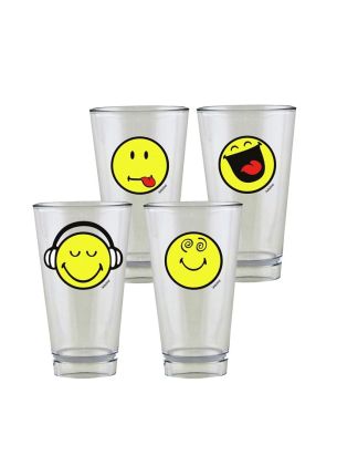 Zestaw szklanek (4 sztuki) Smiley Zak! Designs
