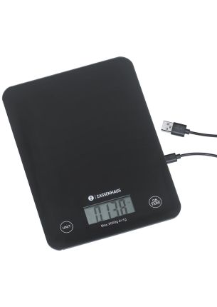 Elektroniczna waga kuchenna (czarna) Balance USB Zassenhaus