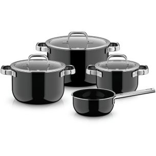 Zestaw 4 naczyń Black Fusiontec Mineral Pro WMF