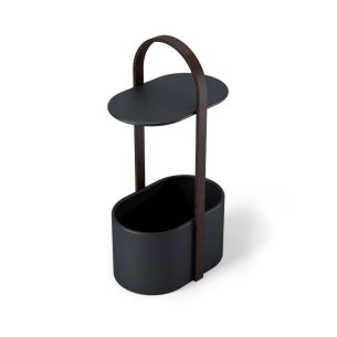 Stolik pomocniczy z organizerem (czarny) Bellwood Umbra