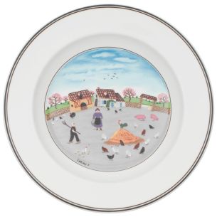 Talerz głęboki (21 cm) Farma drobiu Design Naif Villeroy & Boch