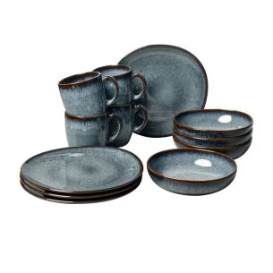 Zestaw śniadaniowy dla 4 osób (12 el.) Lave Gris Villeroy & Boch