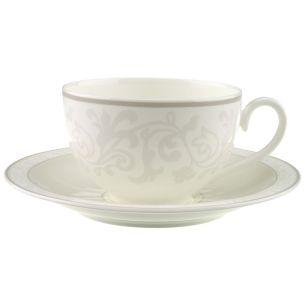 Filiżanka śniadaniowa ze spodkiem Gray Pearl Villeroy & Boch