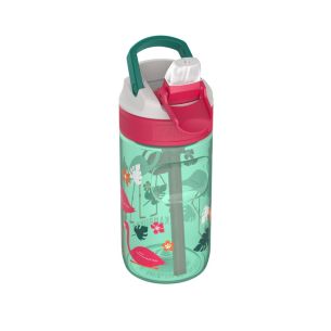 Butelka dziecięca na wodę (400 ml) Pink Flamingo Lagoon Kambukka
