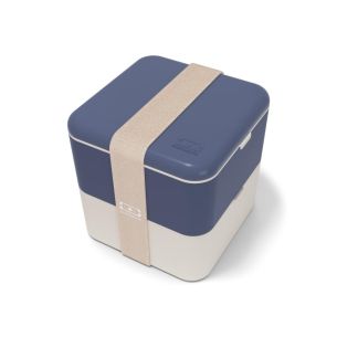 Lunchbox Blue Natural Bento Square Monbento