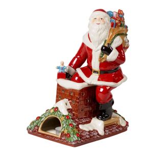 Figurka-pozytywka-świecznik Św. Mikołaj na dachu Christmas Toy's Memory Villeroy & Boch