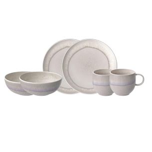 Zestaw śniadaniowy dla 2 osób (6 el.) Perlemor Sand Villeroy & Boch