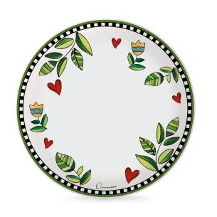 Talerz obiadowy (27 cm) Cocorico Egan Italy zielony