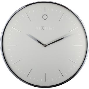 Zegar ścienny (szaro-srebrny) Glamour Nextime