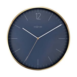 Zegar ścienny (niebiesko-złoty) Essential Gold Nextime