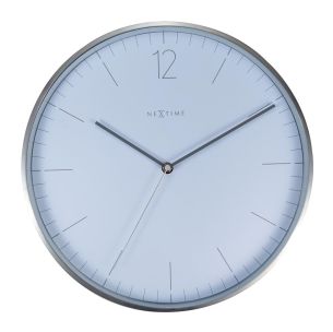 Zegar ścienny (biały) Essential Silver Nextime