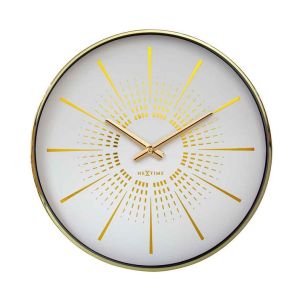 Zegar (biało-złoty) Excentric Nextime