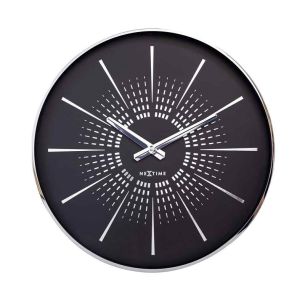 Zegar (czarno-srebrny) Excentric Nextime